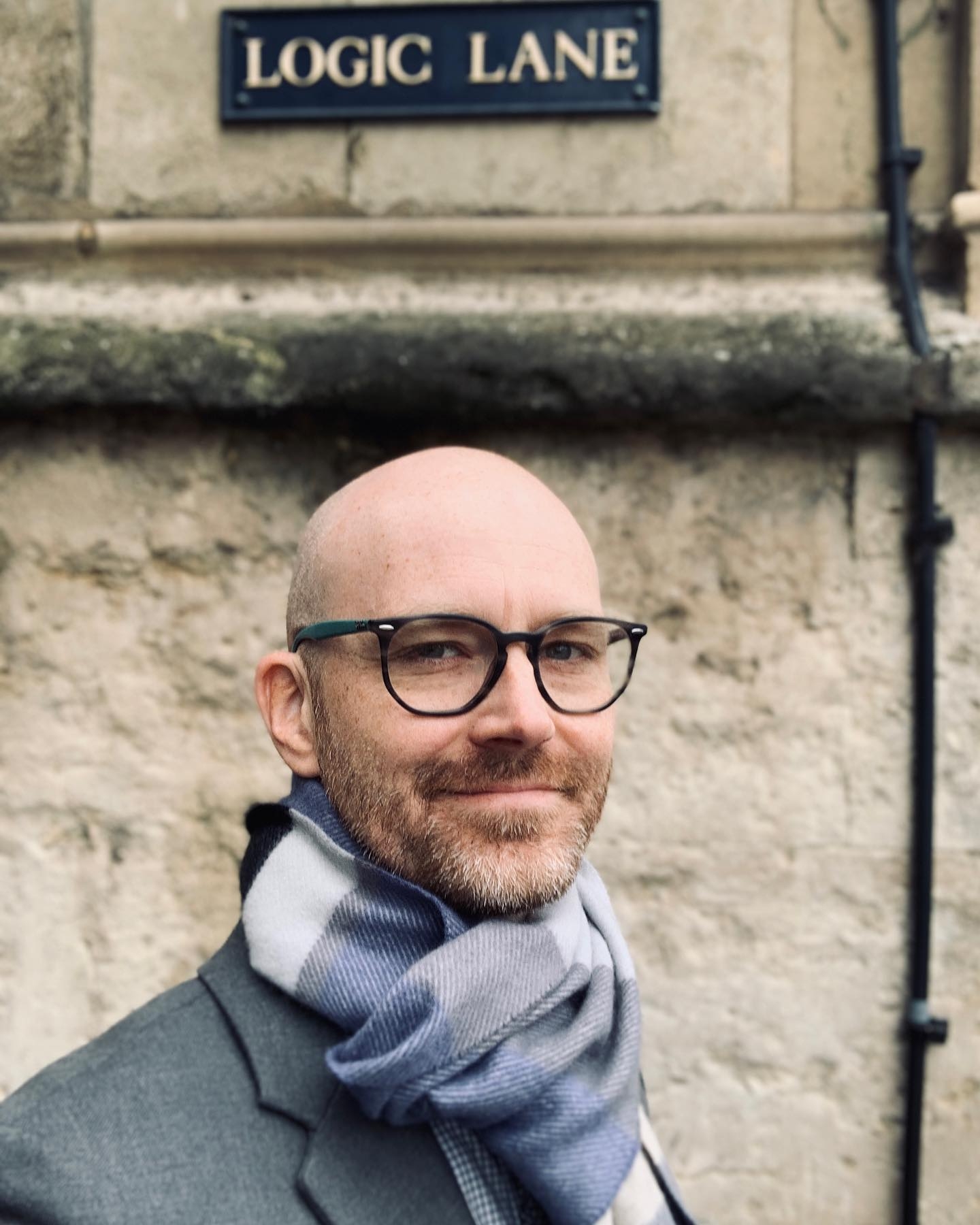 Dr. Jason Lepojärvi in Logic Lane, Oxford